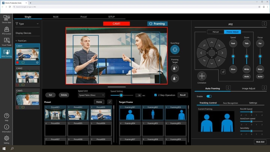 Panasonic PTZ met auto framing levert video van broadcastkwaliteit