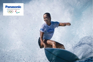 Franse surfer Vahiné Fierro benoemd tot duurzaamheidsambassadeur van Panasonic