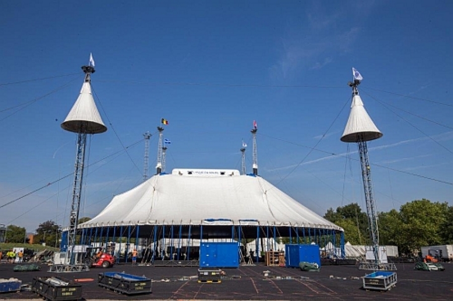 De Grand Chapiteau van Cirque Du Soleil siert de Heizel