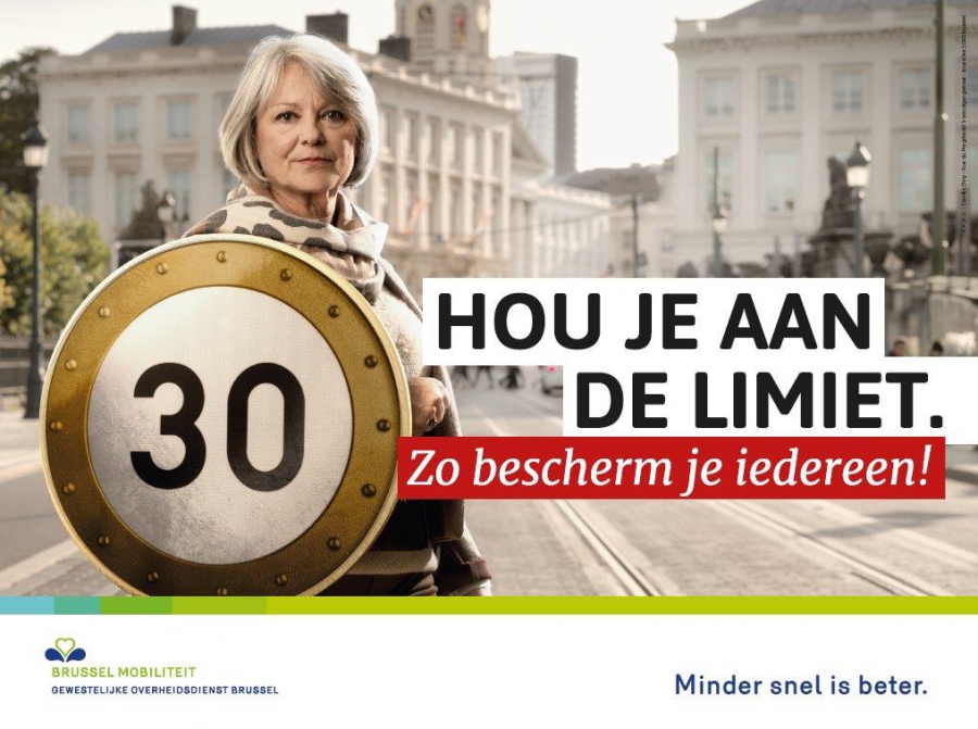 VO Citizen &amp; Voice Agency moedigen de Brusselaars aan om minder snel te rijden