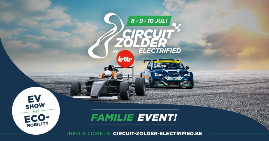 Circuit Zolder presenteert het allereerste volledig elektrische auto- en autosportevenement in België